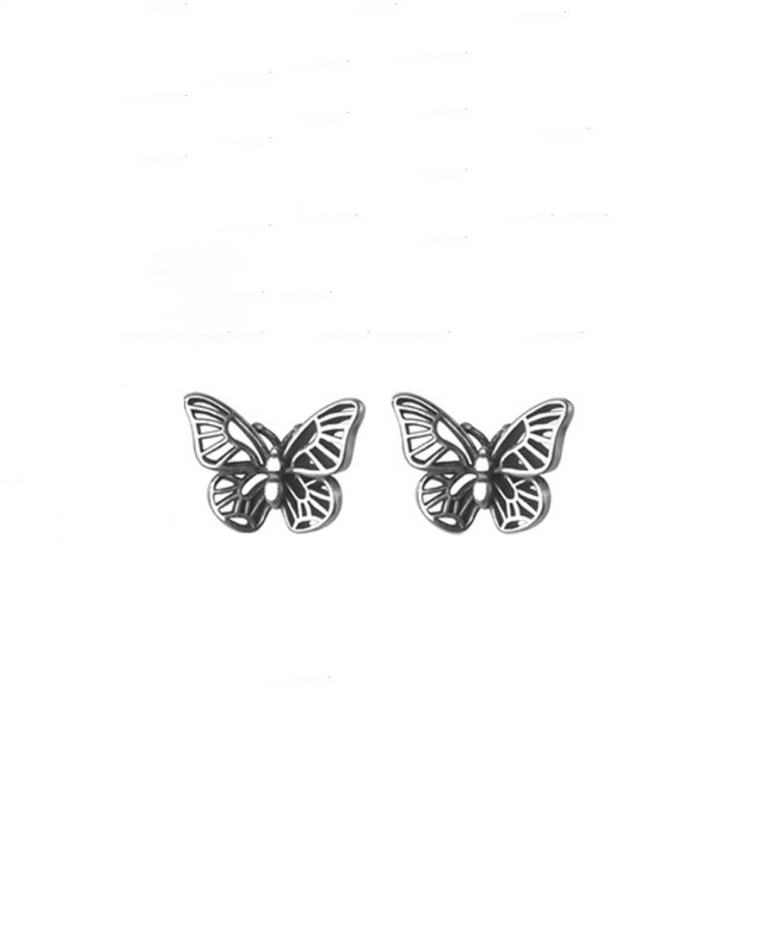 Azure Butterfly Stud Earrings