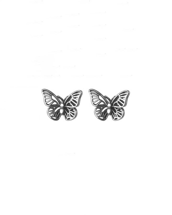 Azure Butterfly Stud Earrings