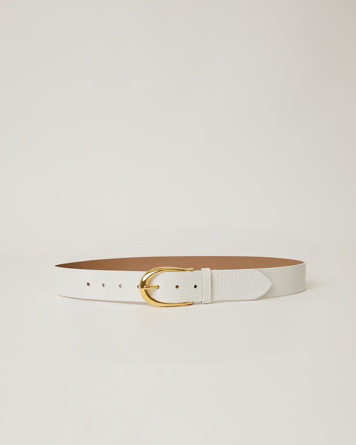 ERIN CROCO LEATHER BELT (FINAL SALE)