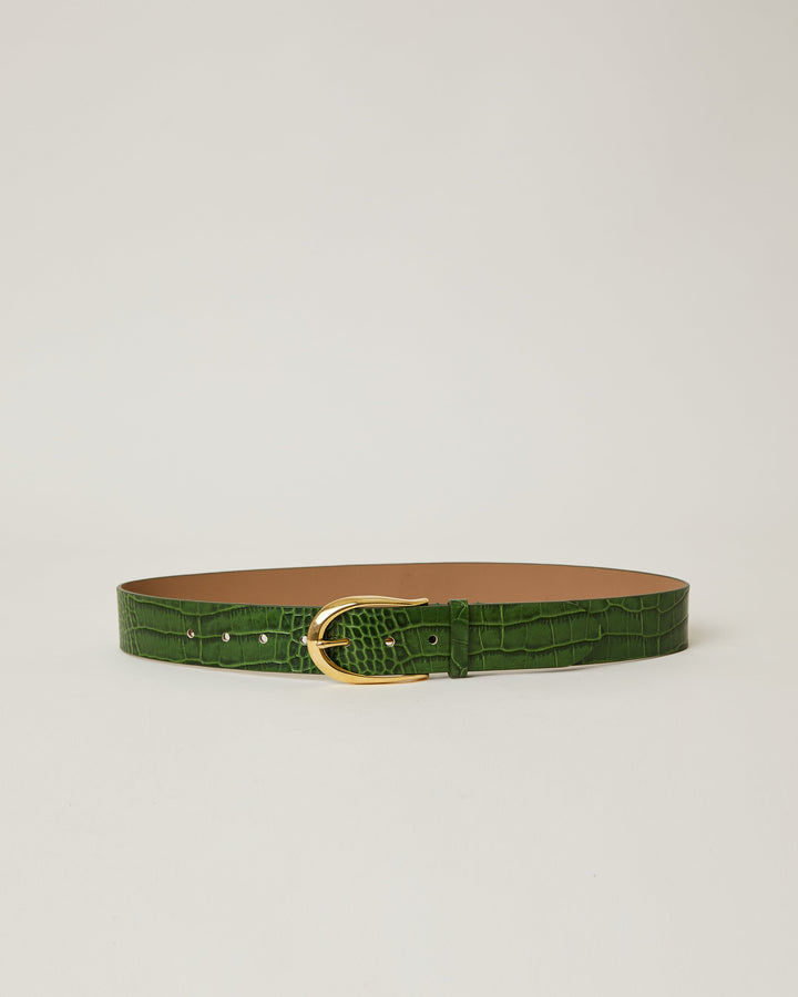 ERIN CROCO LEATHER BELT (FINAL SALE)