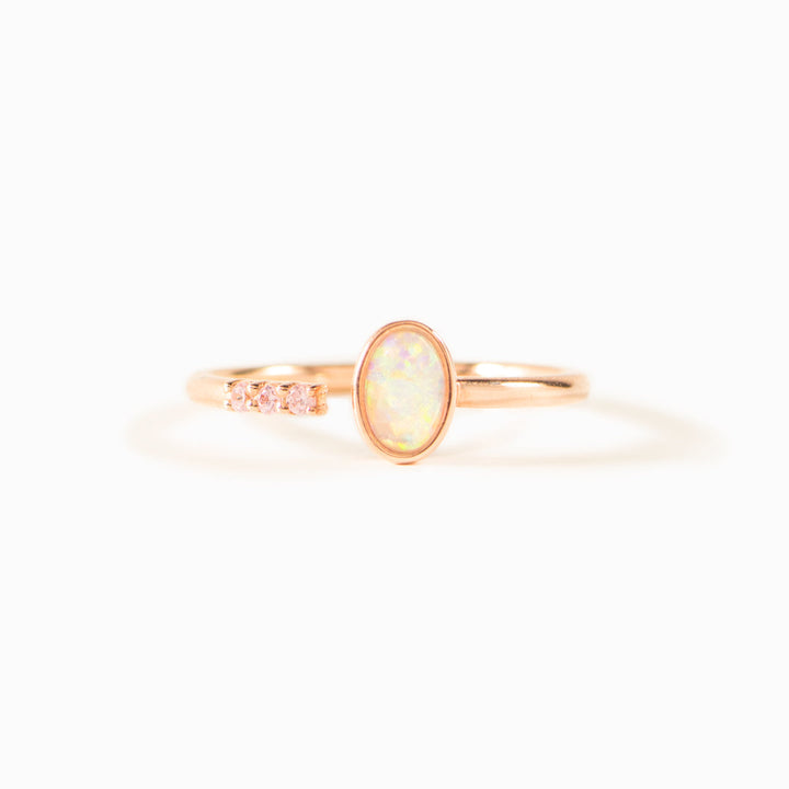 Best Mom Oval Opal Ring