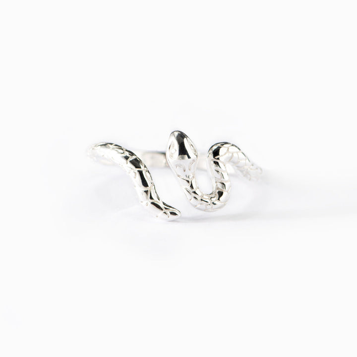 Let Go & Have Faith Snake Ring