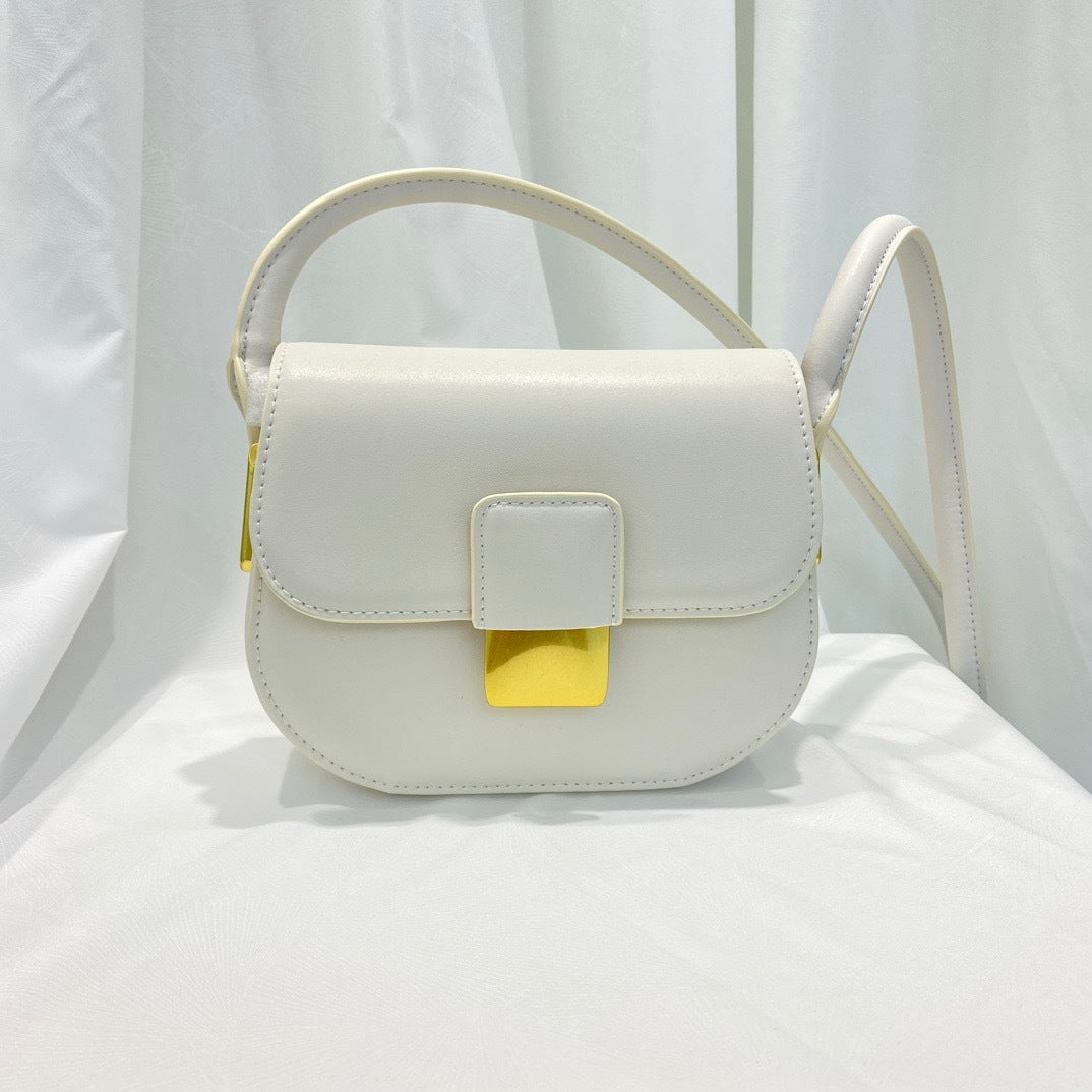 2024 New Leather Flap Bucket Bag