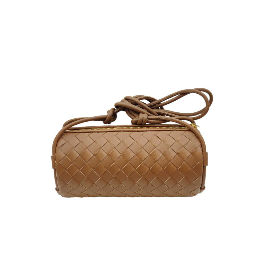 Gold appliquéd sheepskin shoulder bag