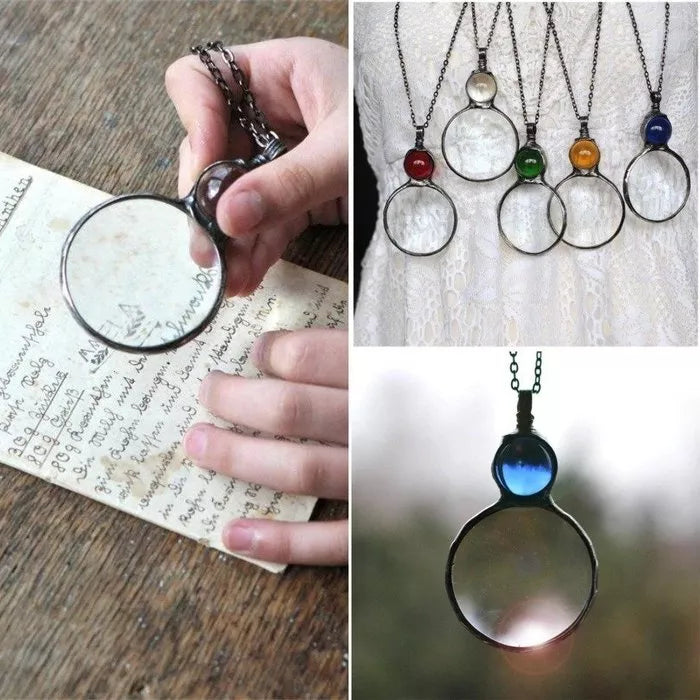 MAGNIFYING GLASS NECKLACE GIFT