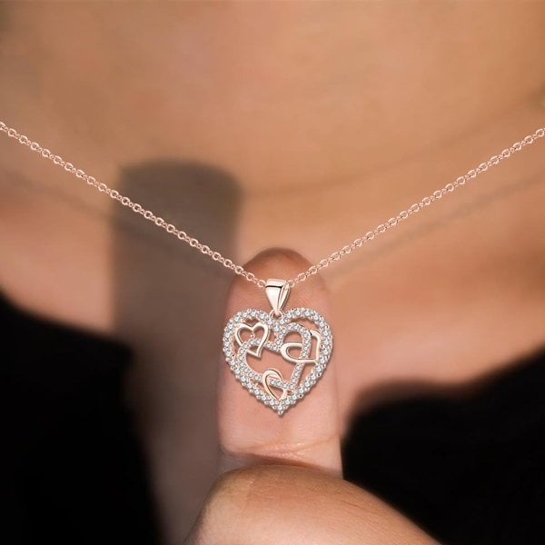 🔥 Last Day Promotion 49% OFF 🎁Interlocking Hearts Necklace - 👩‍❤️‍👩''Sisters of my soul & Friends of my heart''💕