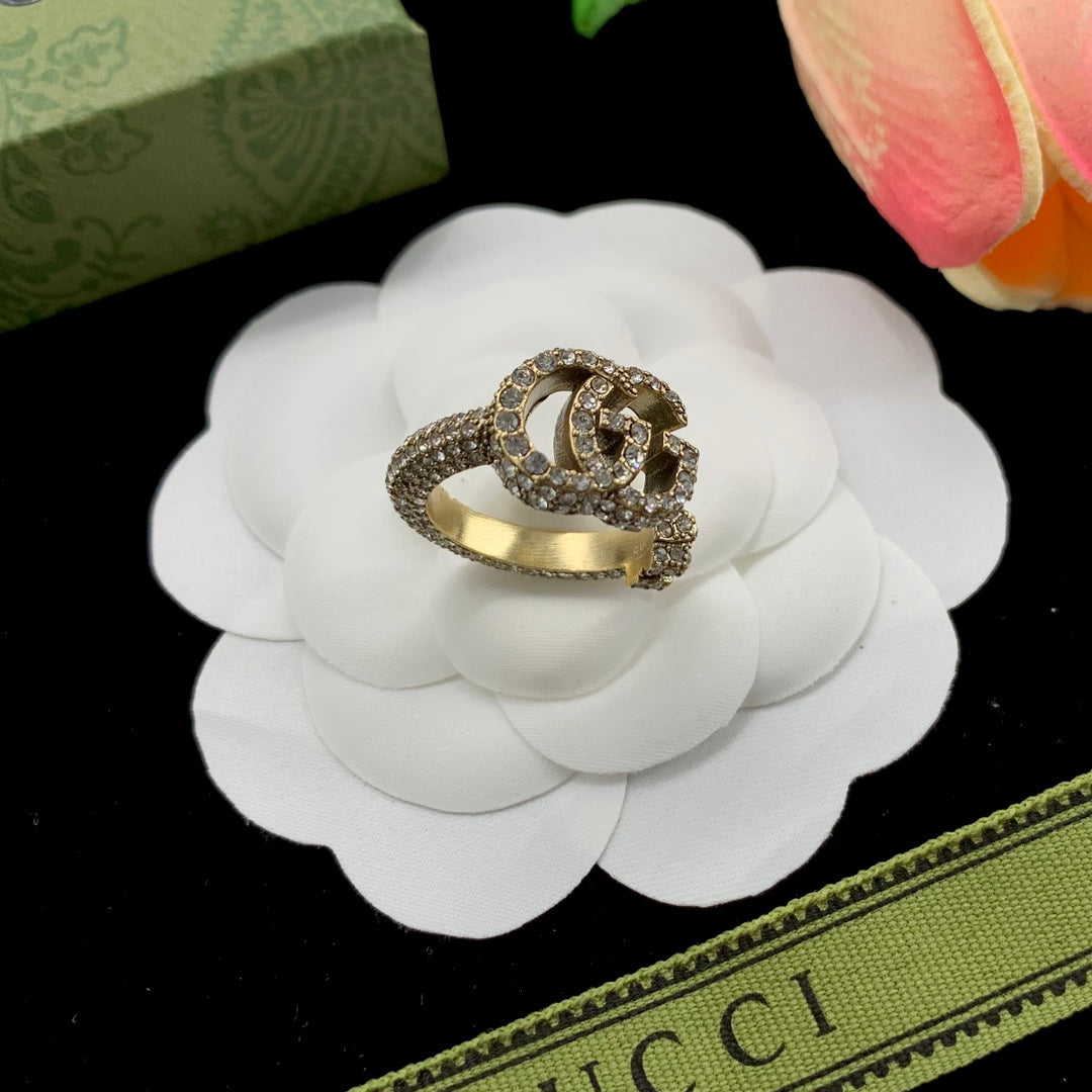 Luxury GG monogrammed ring