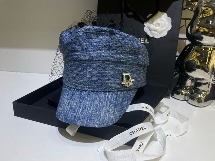 Fashion D Family Mesh Denim Army Hat