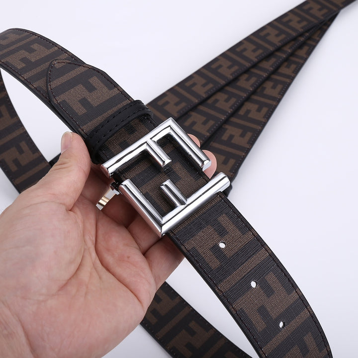 4 colours double F letter belt