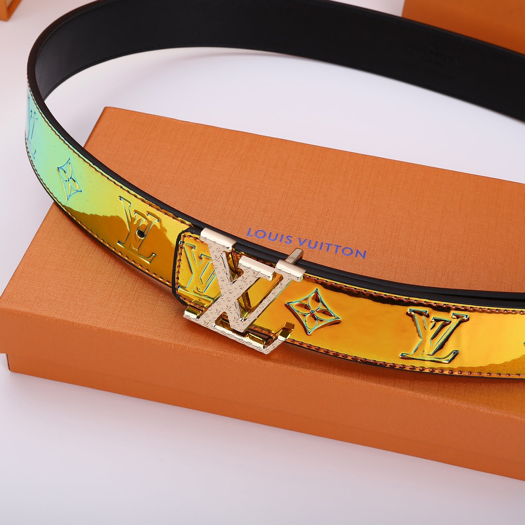 3 Colours Luxury Clover Print Belt