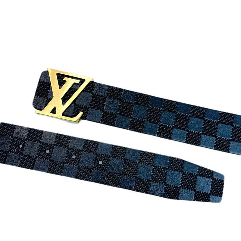 3 colours chevron print belt