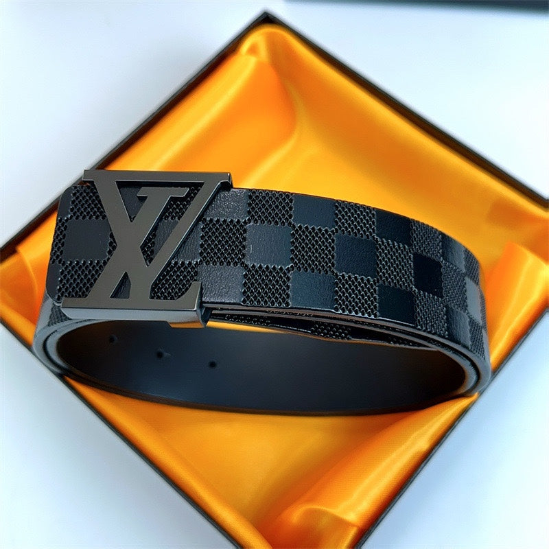 3 colours chevron print belt