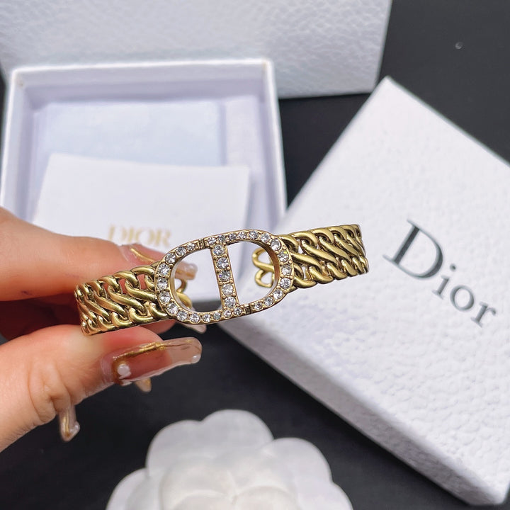 Luxury CD rhinestone bracelet