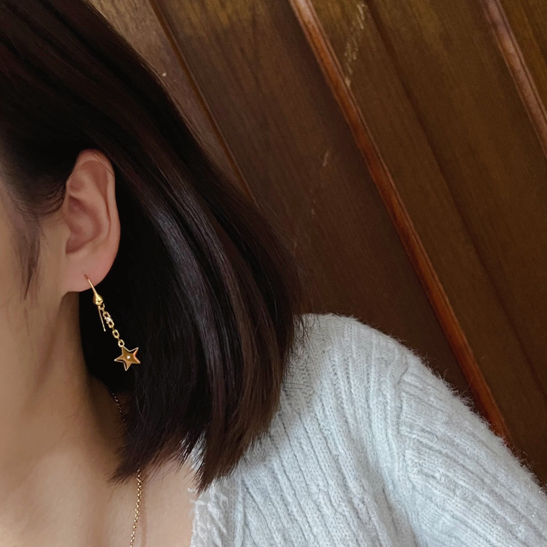 New Brass Star Earrings