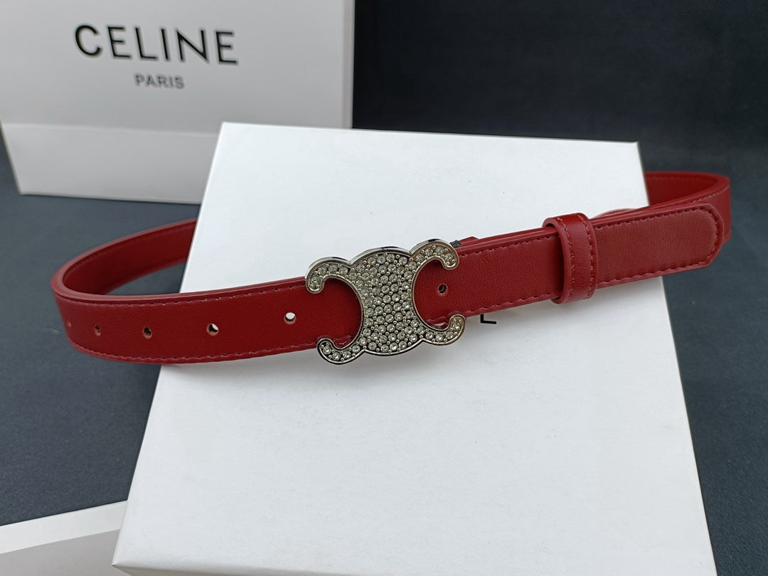 4 Colours Luxury Rhinestone Ladies Leather Belt