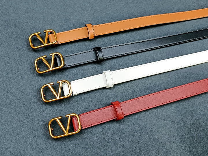 4 Colours Luxury Ladies Leather Belt