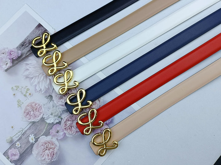 6 Colours Luxury Ladies Leather Belt