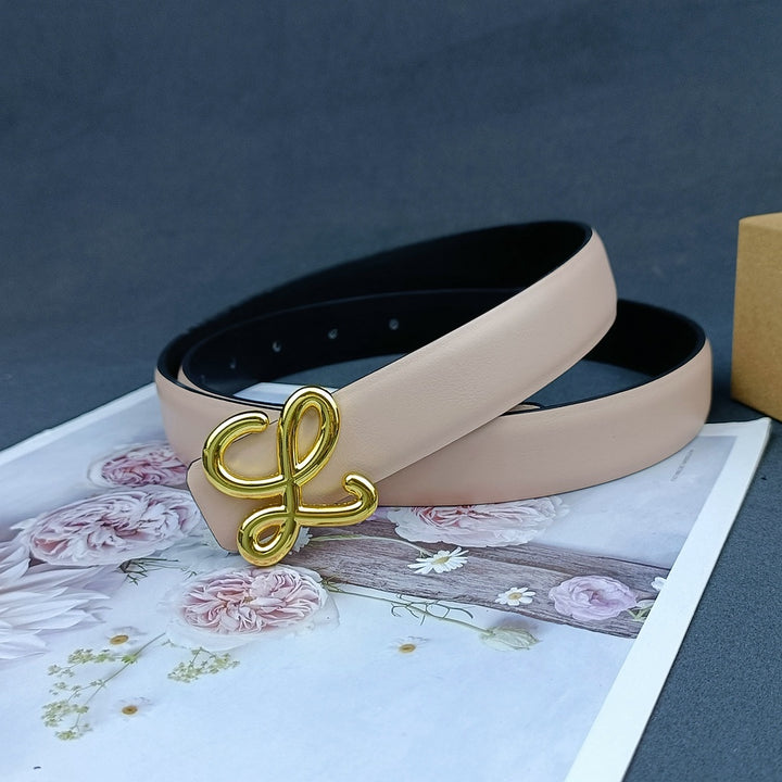 6 Colours Luxury Ladies Leather Belt