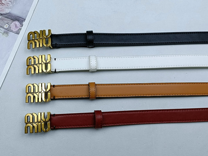 4 Colours Vintage Ladies Leather Belt