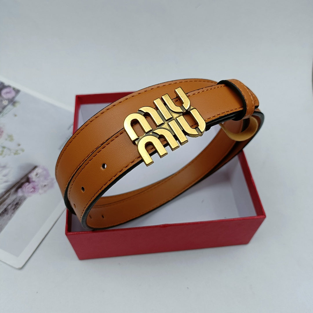 4 Colours Vintage Ladies Leather Belt