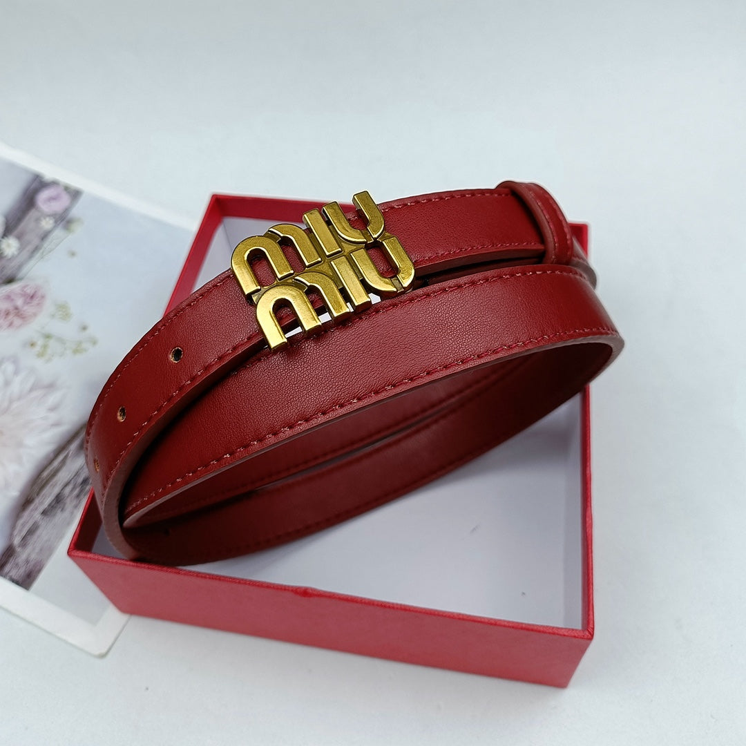 4 Colours Vintage Ladies Leather Belt