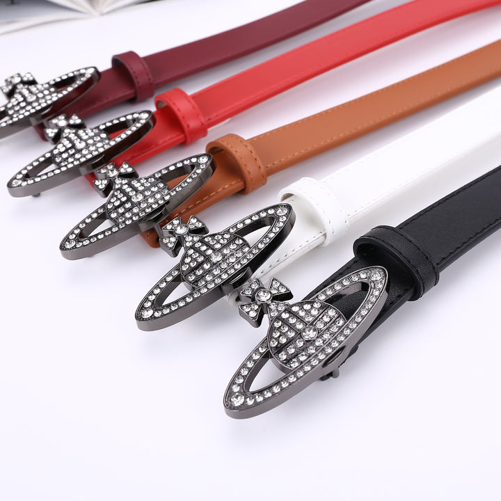 5 colours fashion ladies leather belt