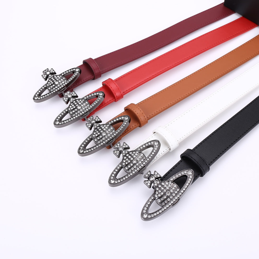 5 colours fashion ladies leather belt