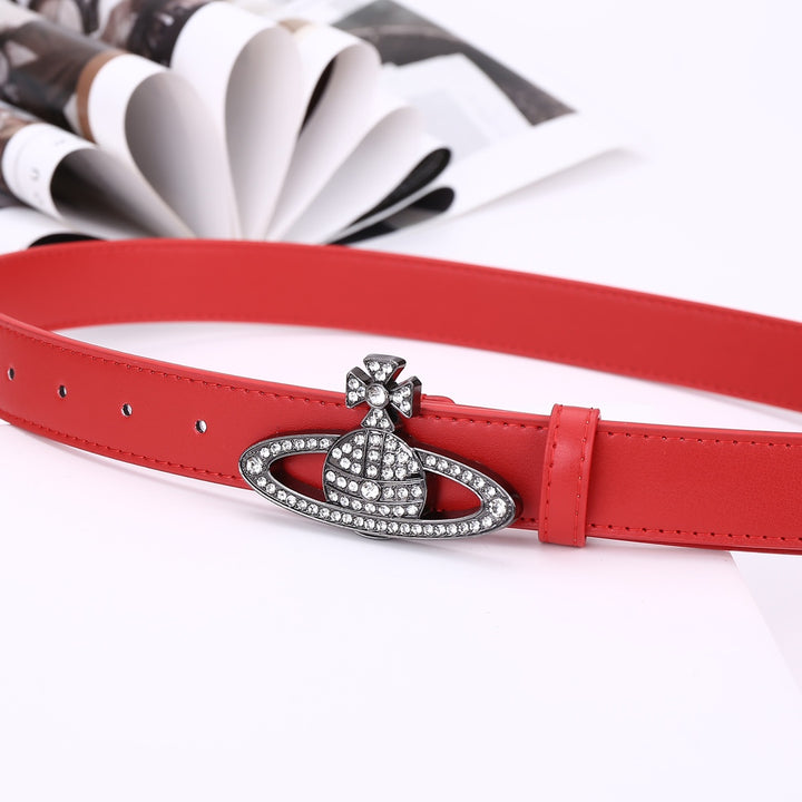 5 colours fashion ladies leather belt