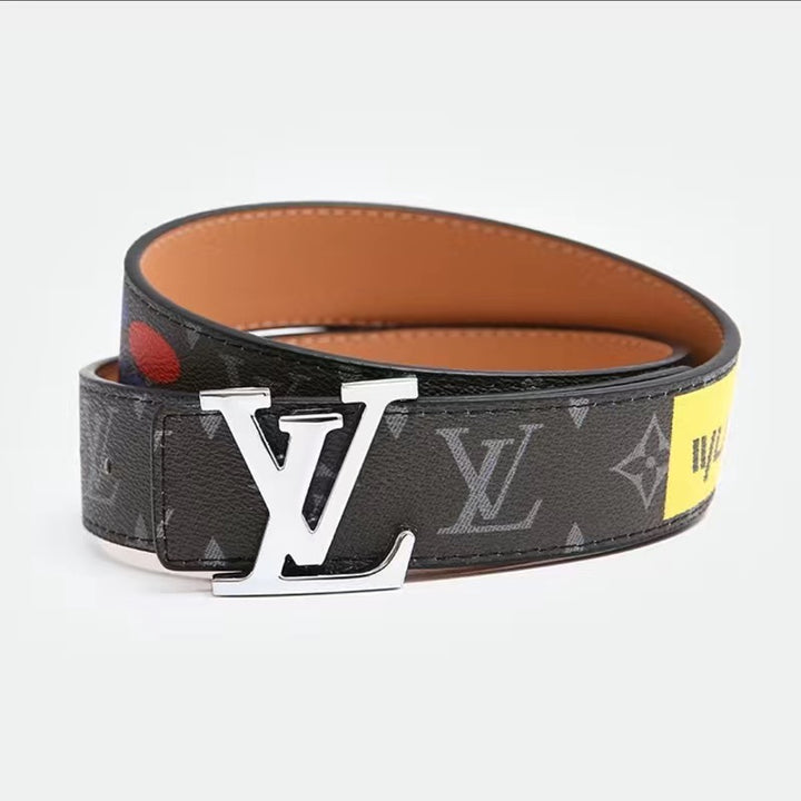 2 colours four-leaf clover letters graffiti belt