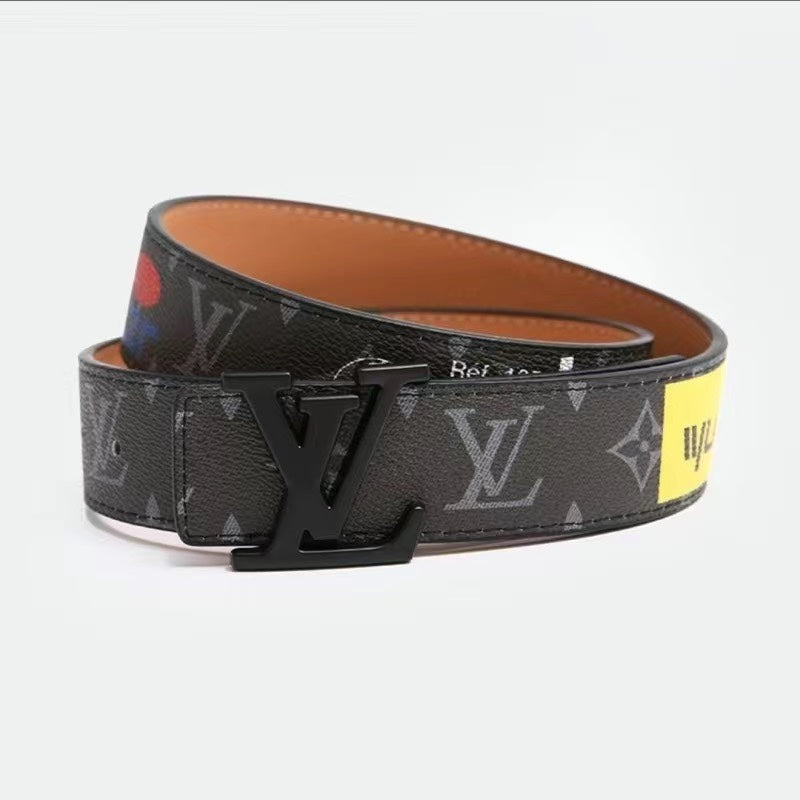 2 colours four-leaf clover letters graffiti belt