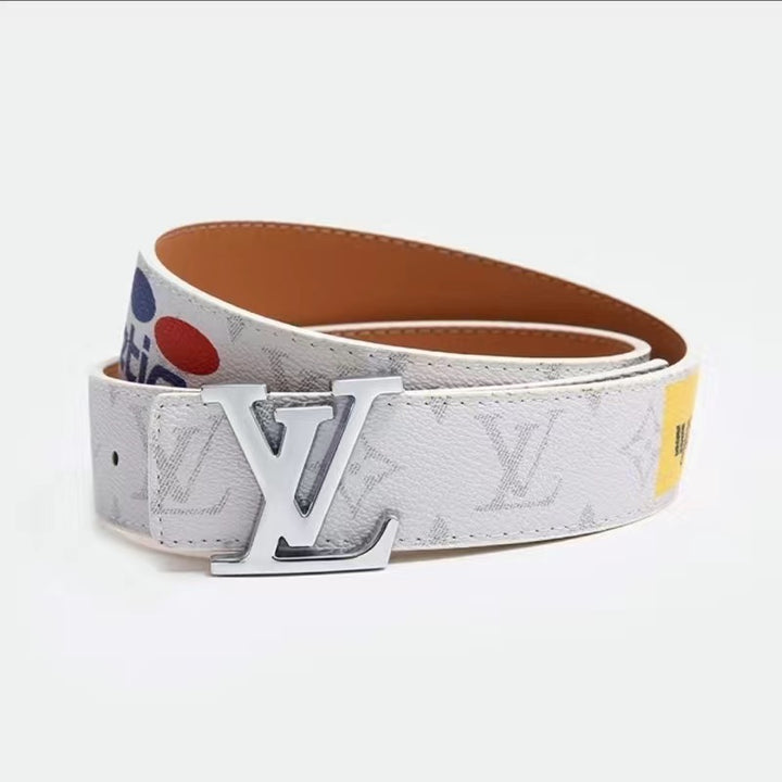 2 colours four-leaf clover letters graffiti belt