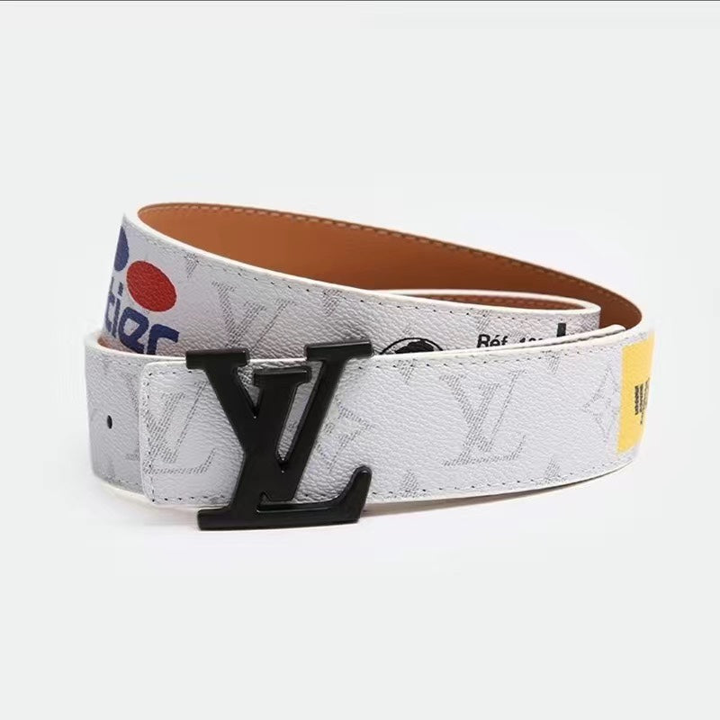 2 colours four-leaf clover letters graffiti belt