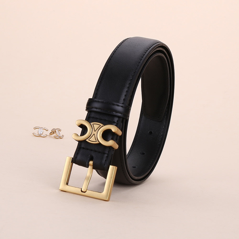 2 colours ladies fashion leather belt