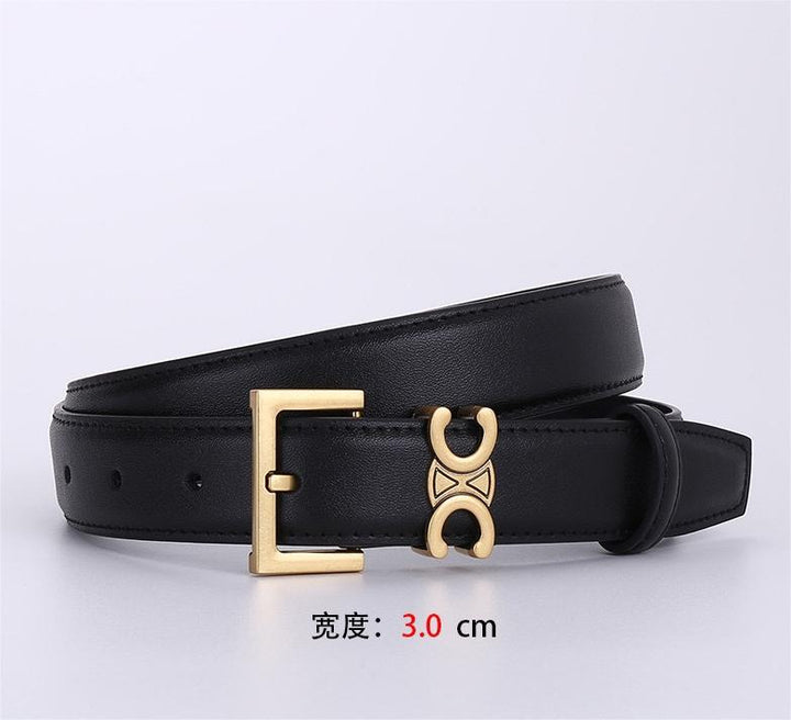 2 colours ladies fashion leather belt