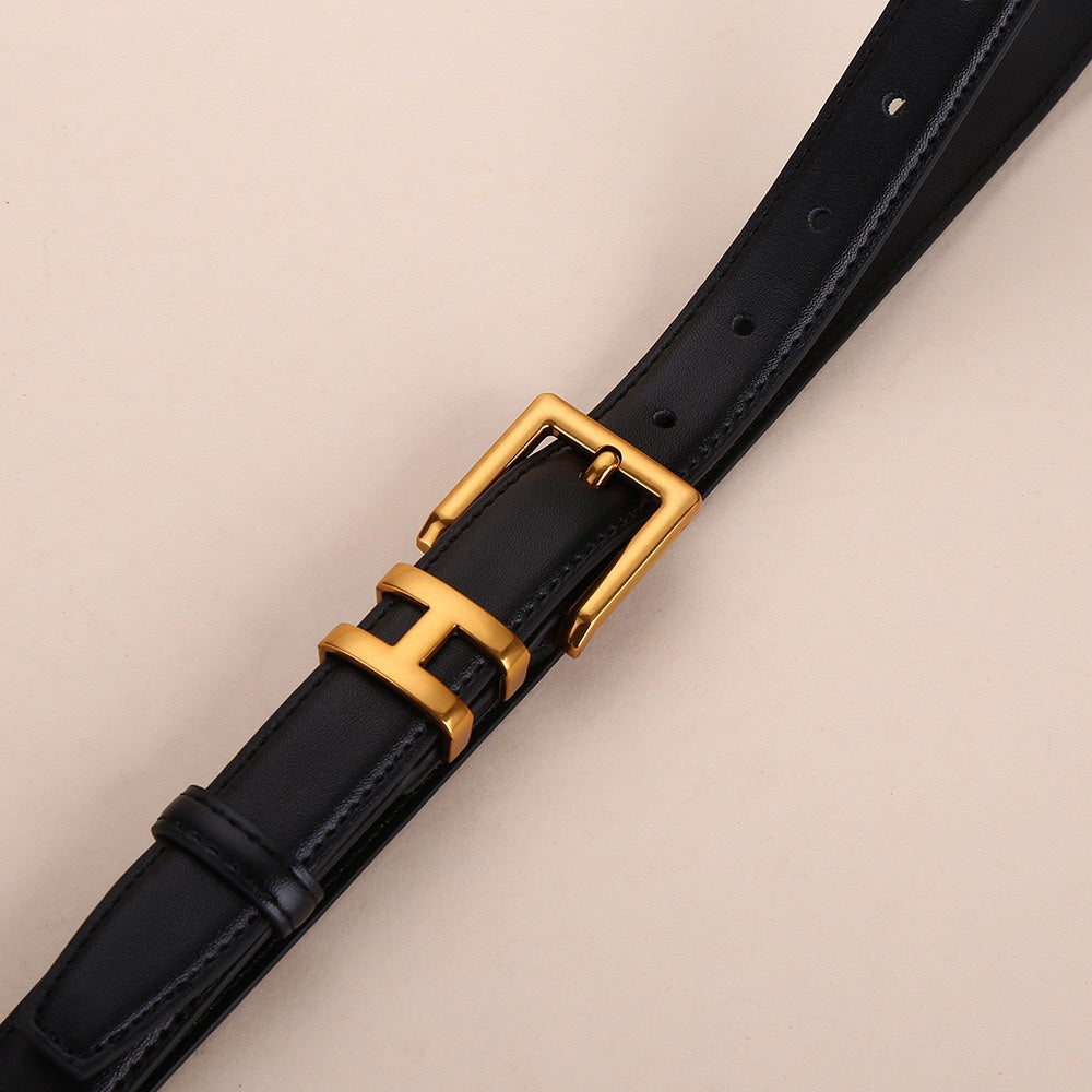 2 colours ladies luxury leather belt