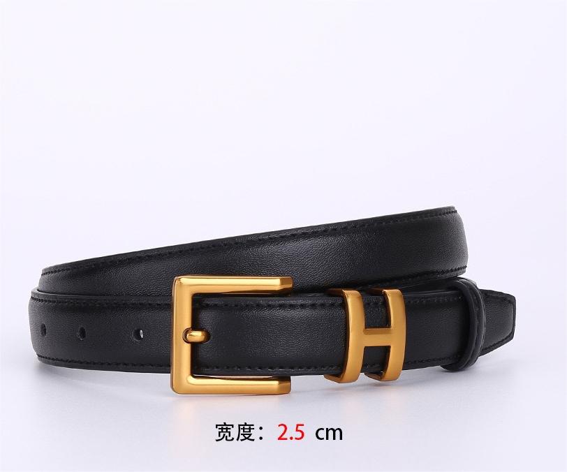 2 colours ladies luxury leather belt