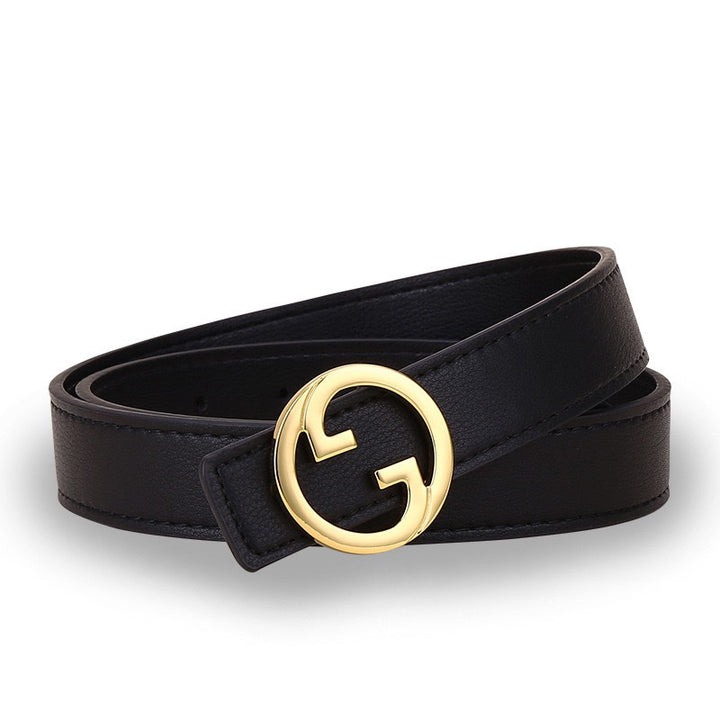 6 colours GG coloured belt ladies leather belt