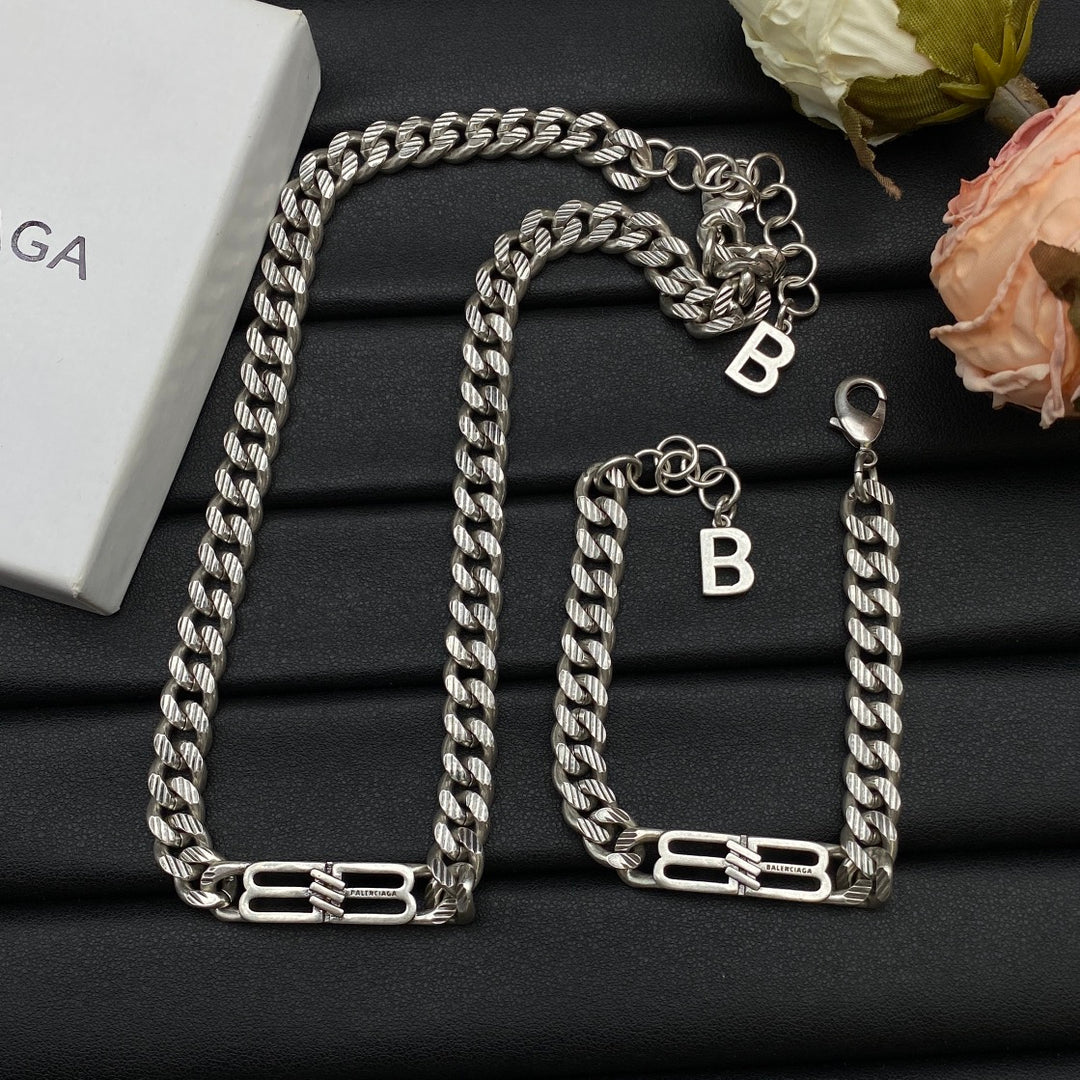 New Double B Combination Necklace Set