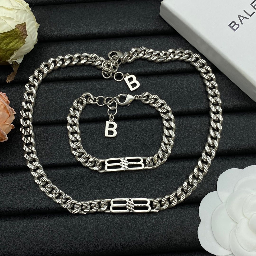 New Double B Combination Necklace Set