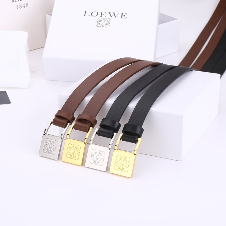 2 Colours Luxury Ladies Leather Belt