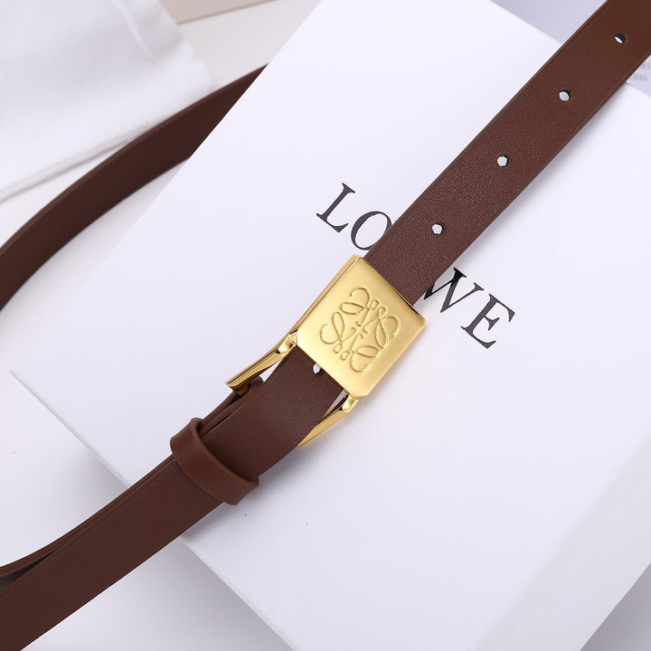 2 Colours Luxury Ladies Leather Belt