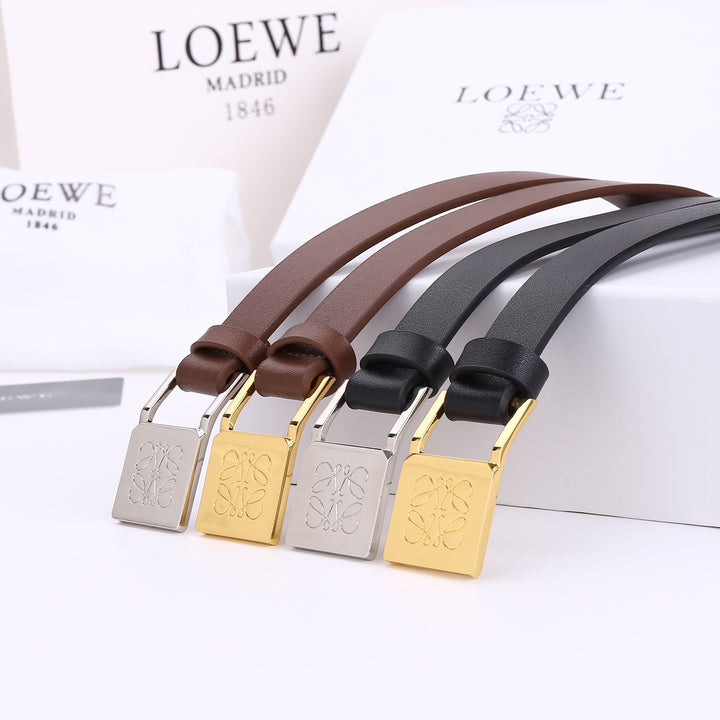 2 Colours Luxury Ladies Leather Belt