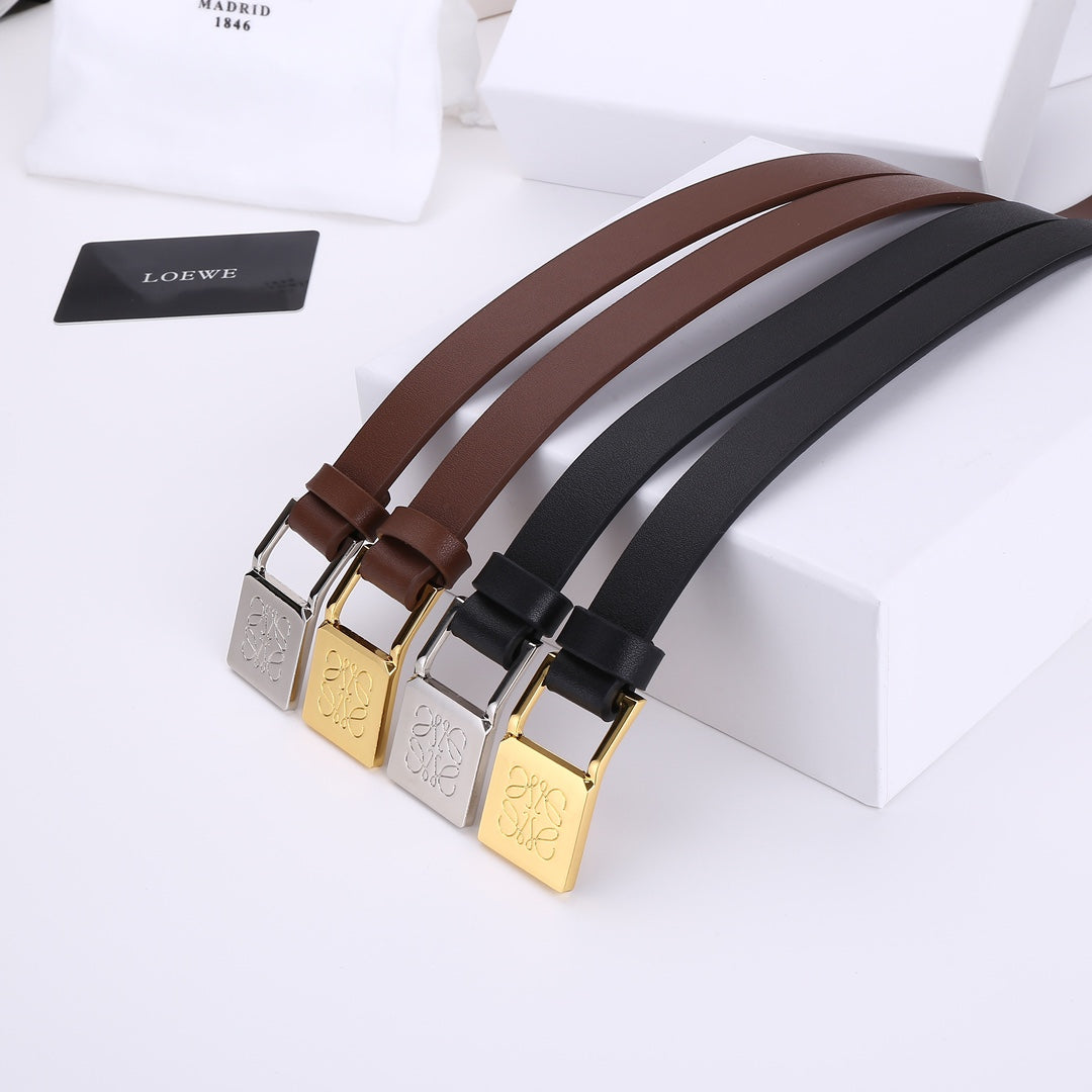 2 Colours Luxury Ladies Leather Belt