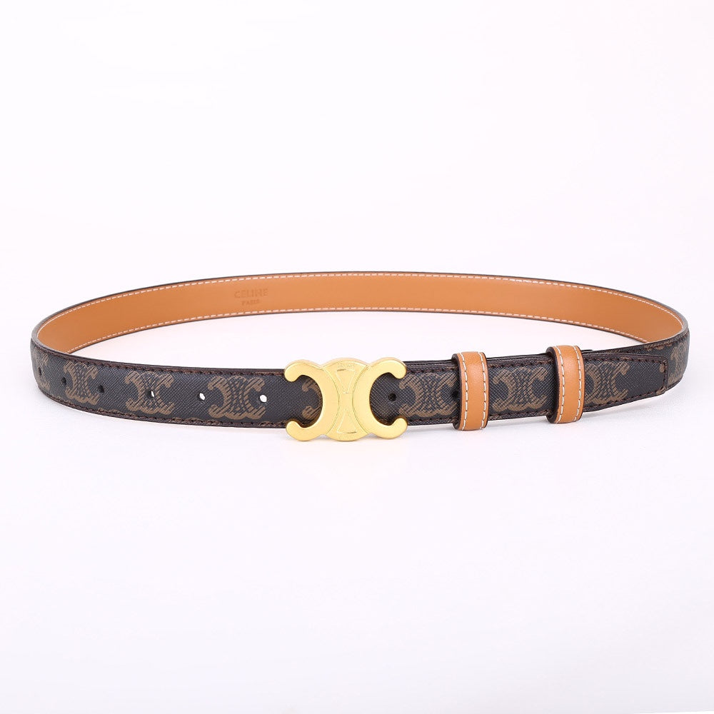 2 Colours Double C Floral Graffiti Belt