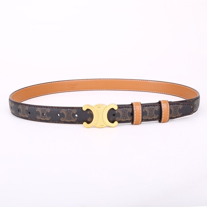 2 Colours Double C Floral Graffiti Belt