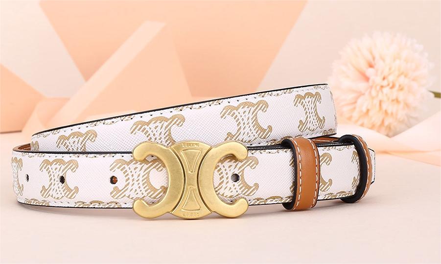 2 Colours Double C Floral Graffiti Belt