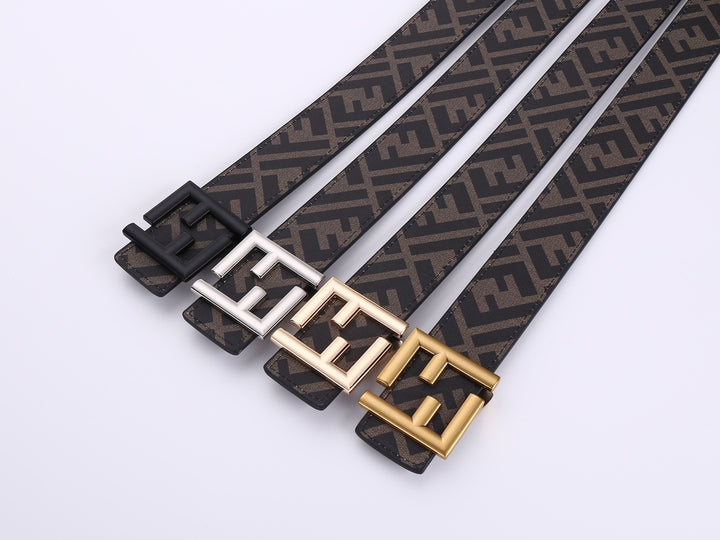 2 Colours Deluxe Double F Combination Buckle Belt