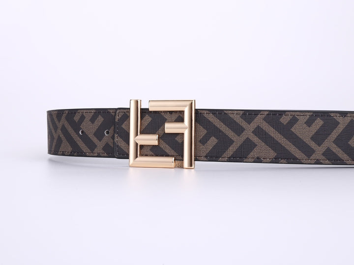 2 Colours Deluxe Double F Combination Buckle Belt