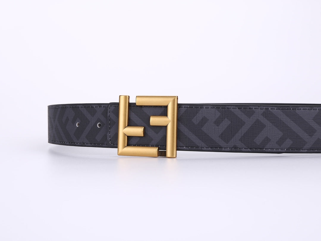 2 Colours Deluxe Double F Combination Buckle Belt