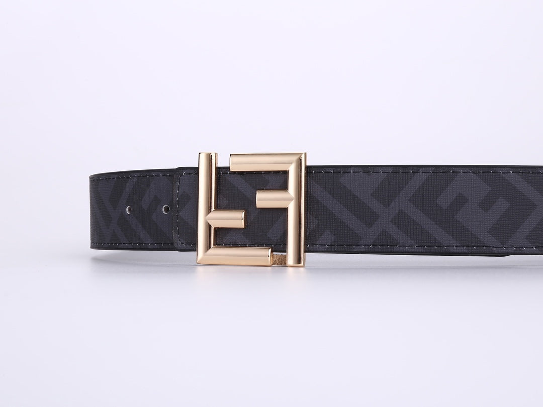 2 Colours Deluxe Double F Combination Buckle Belt